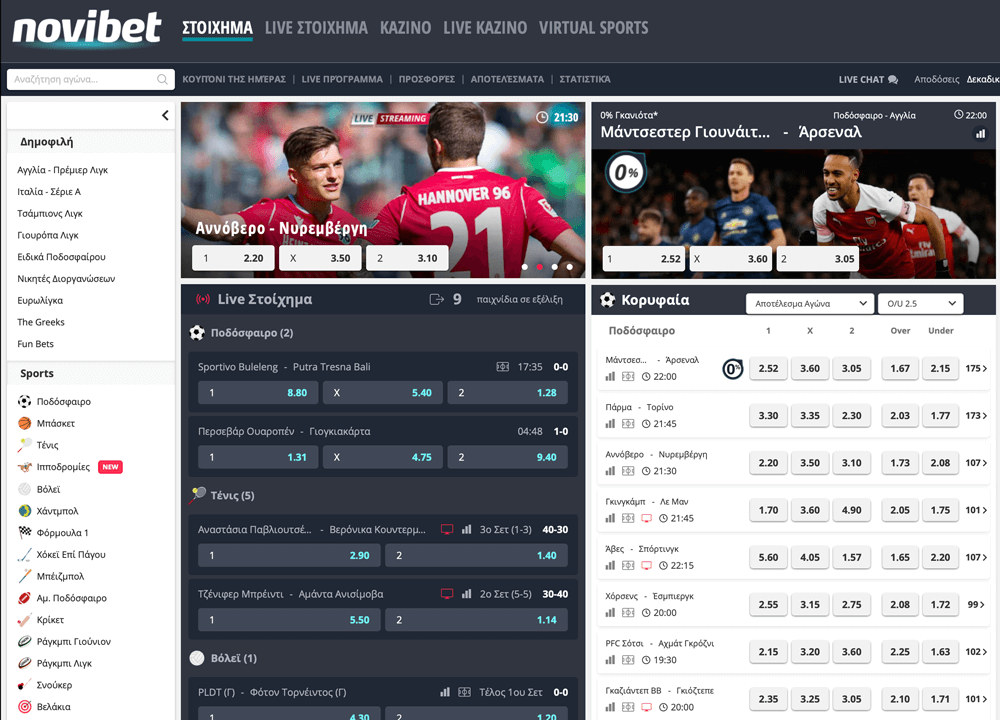 novibet website